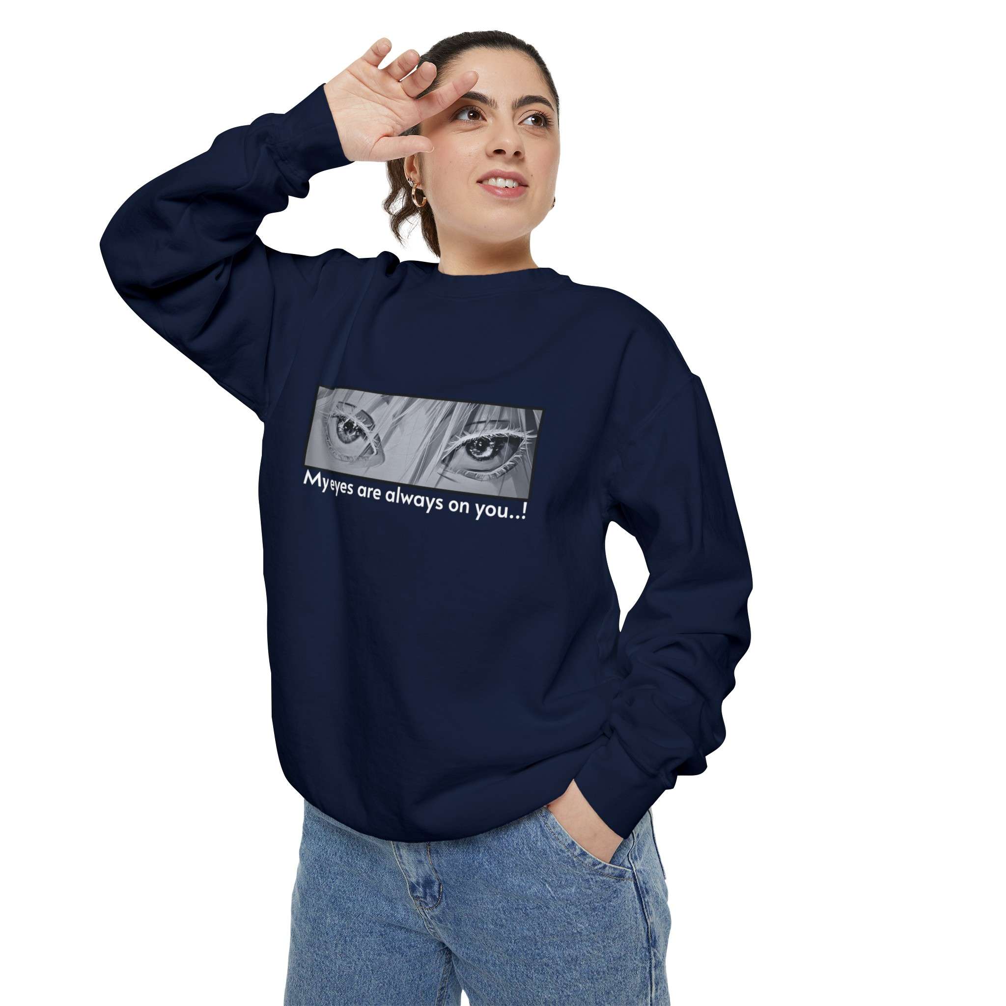 Gojo Satoru Gaze Unisex Garment-Dyed Sweatshirt