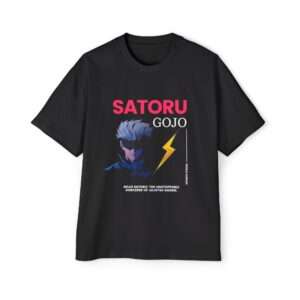 Read more about the article Gojo Satoru The Unstoppable Sorcerer of Jujutsu Kaisen Men’s Heavy Oversized Tee