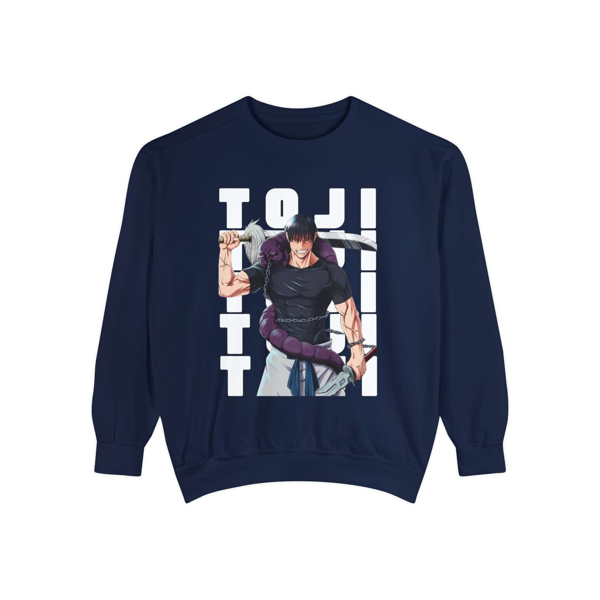 Toji Zenin Stylized Unisex Garment-Dyed Sweatshirt