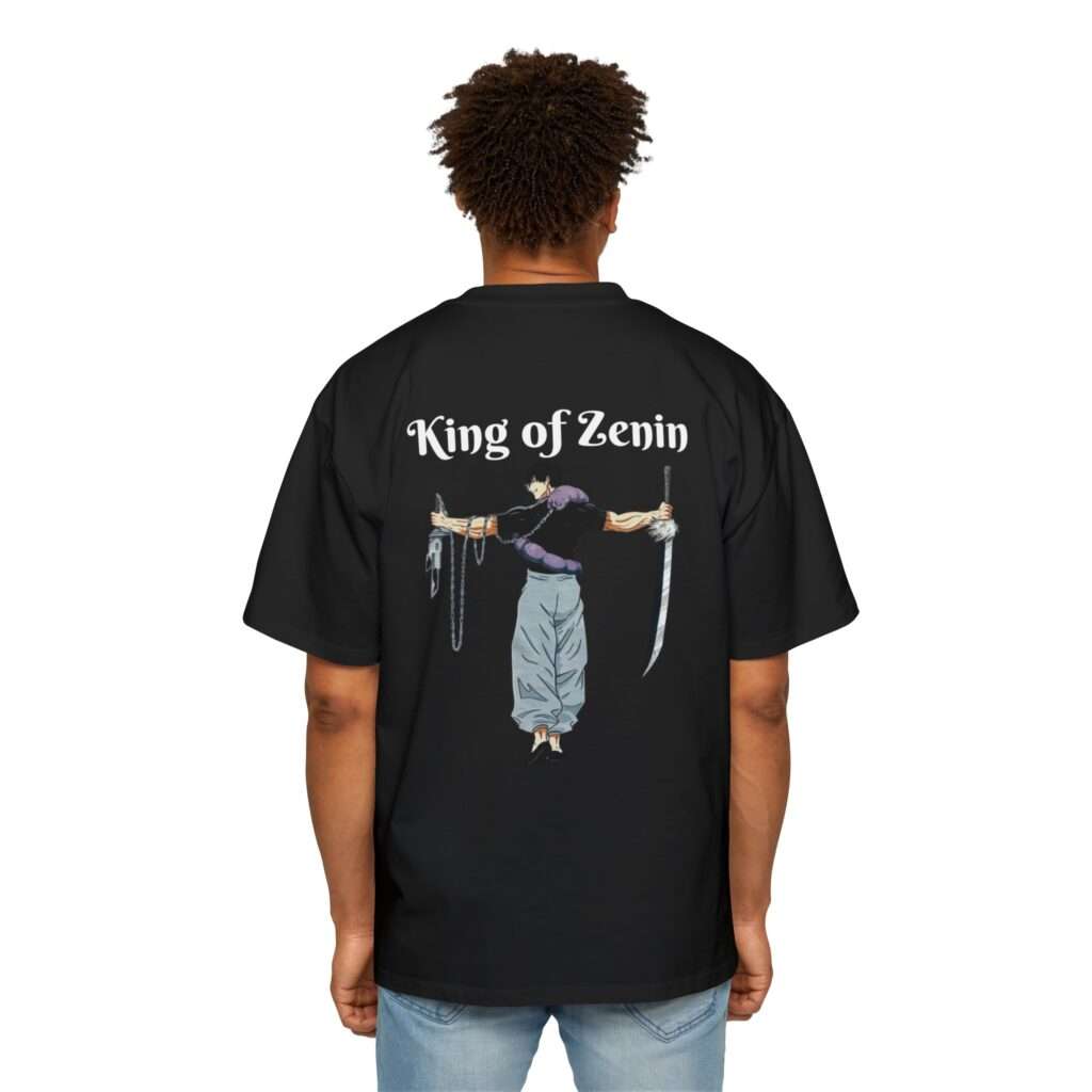 Read more about the article Toji Fushiguro Unique Design Men’s Heavy Oversized Tee with ‘King of Zenin’ Font