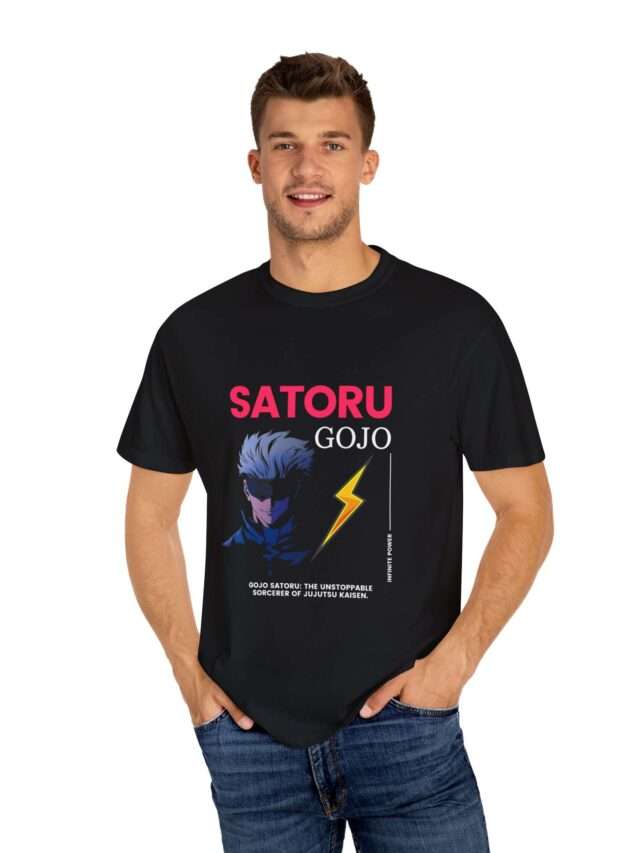 Read more about the article Satoru Gojo The Unstoppable Sorcerer of Jujutsu Kaisen Unisex Garment-Dyed T-shirt