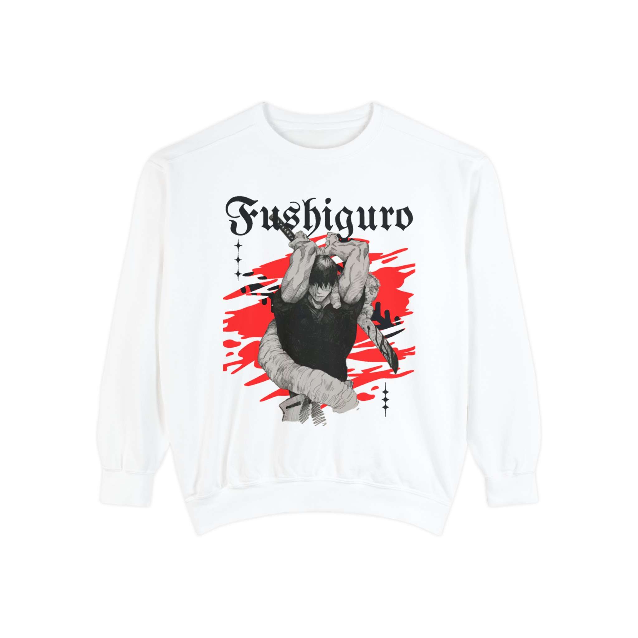 Exclusive Fushiguro Toji Signature Design Unisex Garment-Dyed Sweatshirt