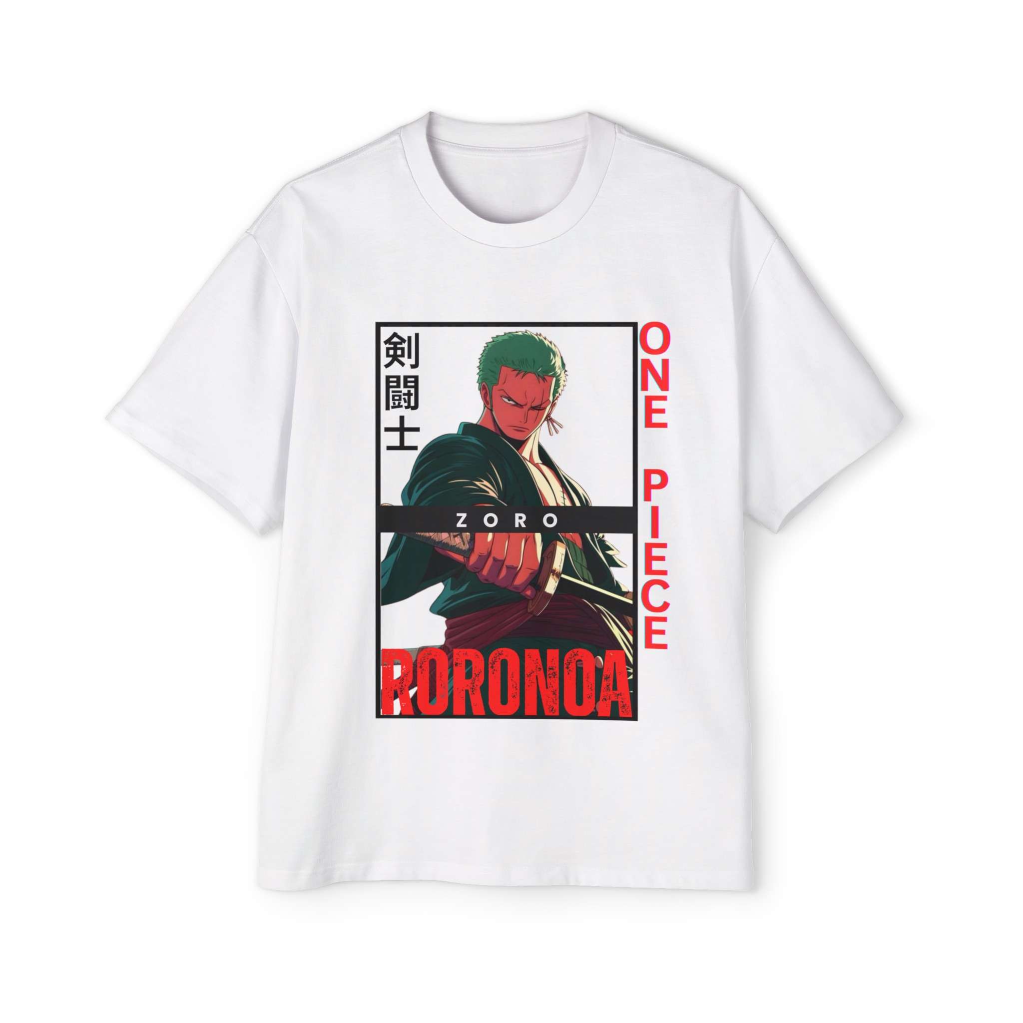 Roronoa Zoro Men's Heavy Oversized Tee