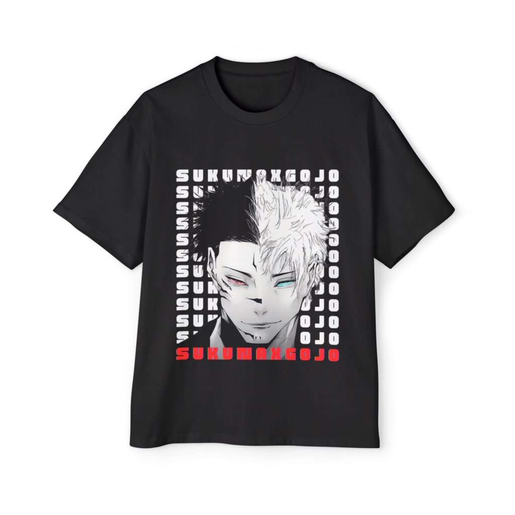 Read more about the article Sukuna x Gojo Duo Design Men’s Heavy Oversized Tee