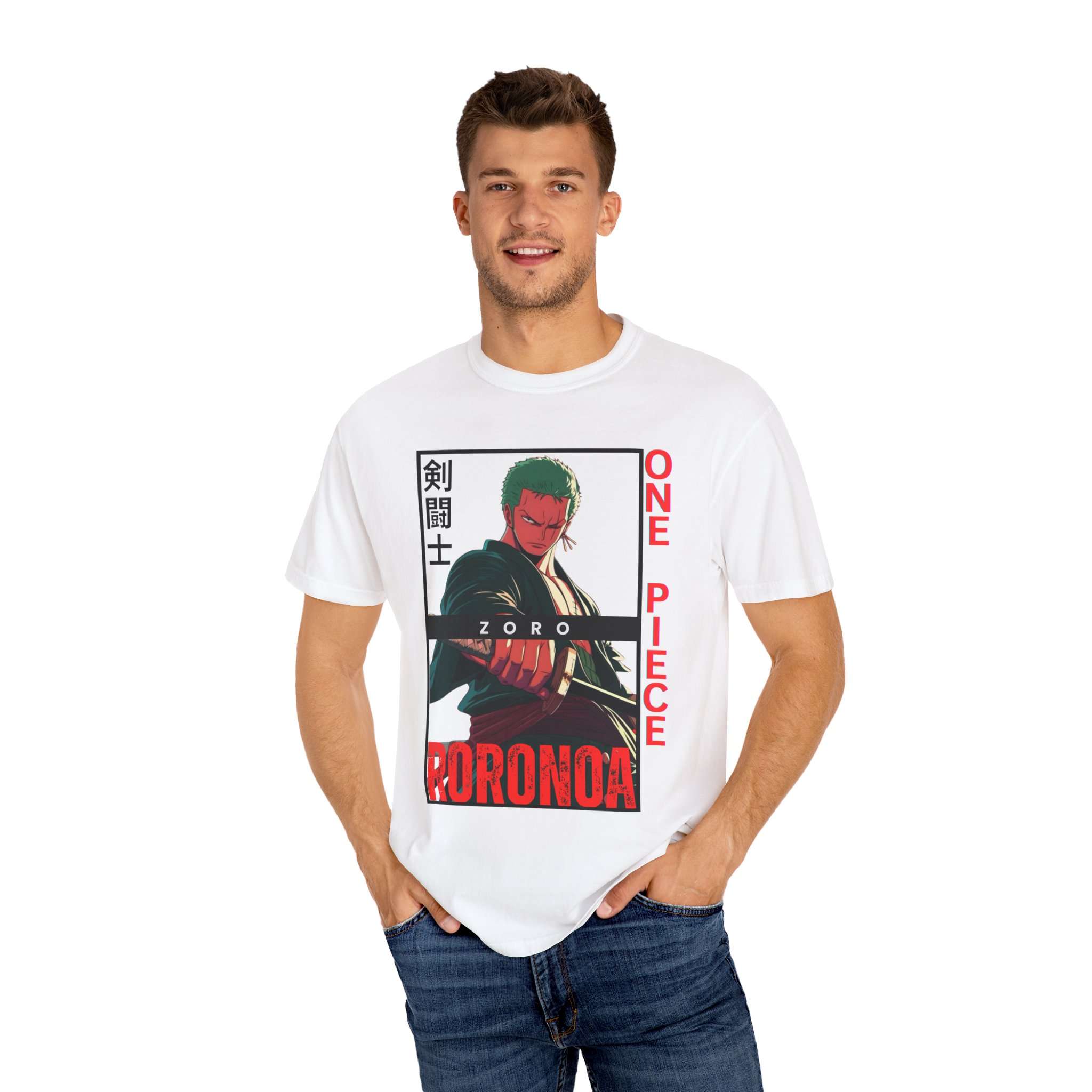 Roronoa Zoro Premium Unisex Garment-Dyed T-Shirt