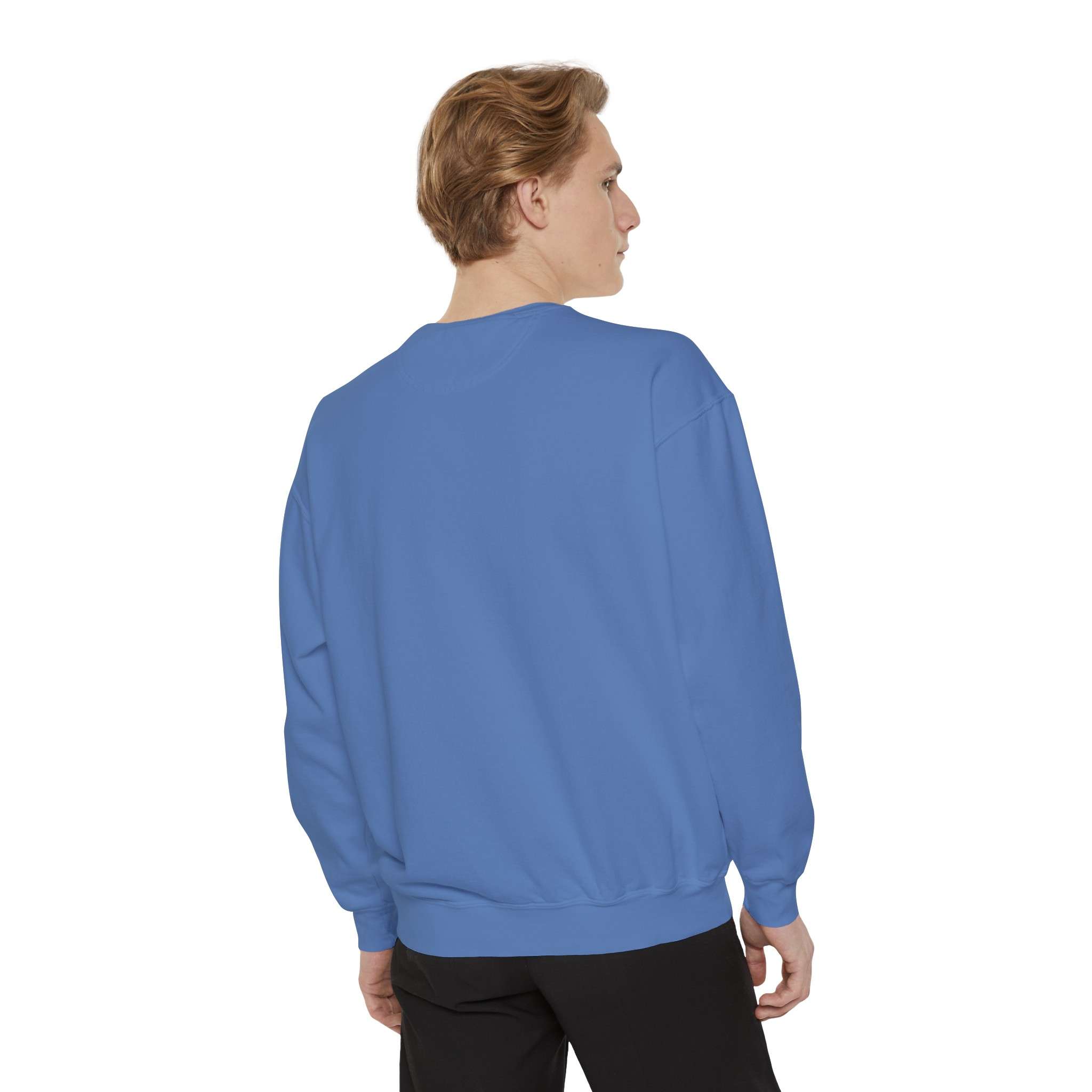 Unisex Garment-Dyed Sweatshirt Featuring Sukuna x Gojo Design