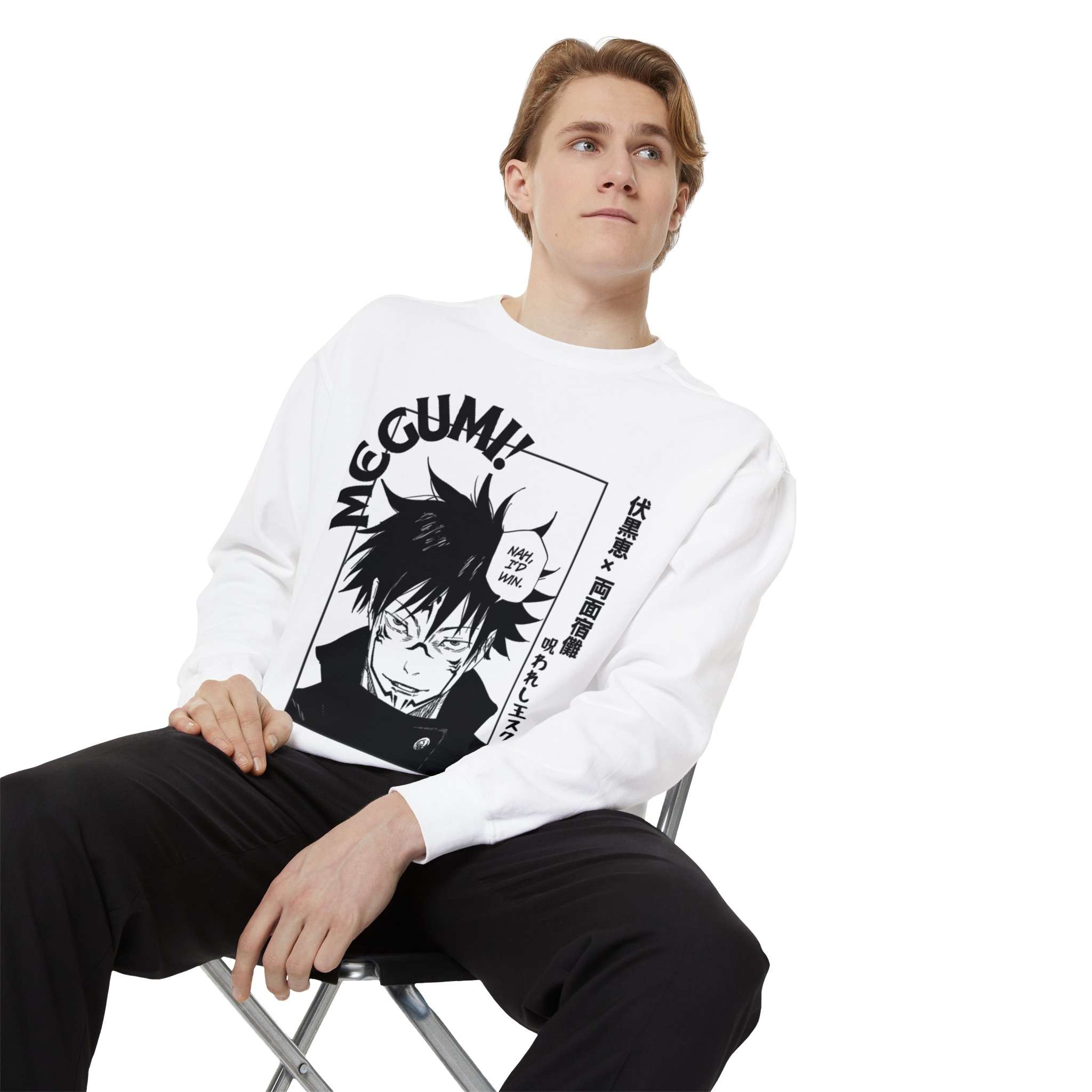 Stylish Megumi X Sukuna Unisex Garment-Dyed Sweatshirt