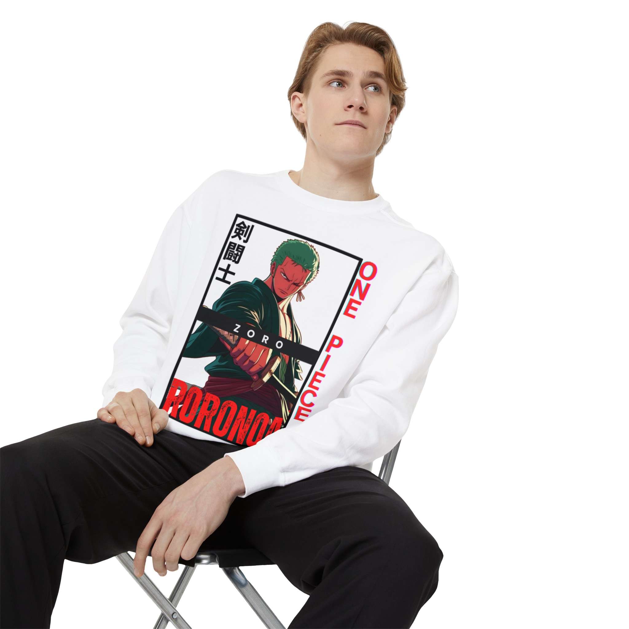 Roronoa Zoro Unisex Garment-Dyed Sweatshirt