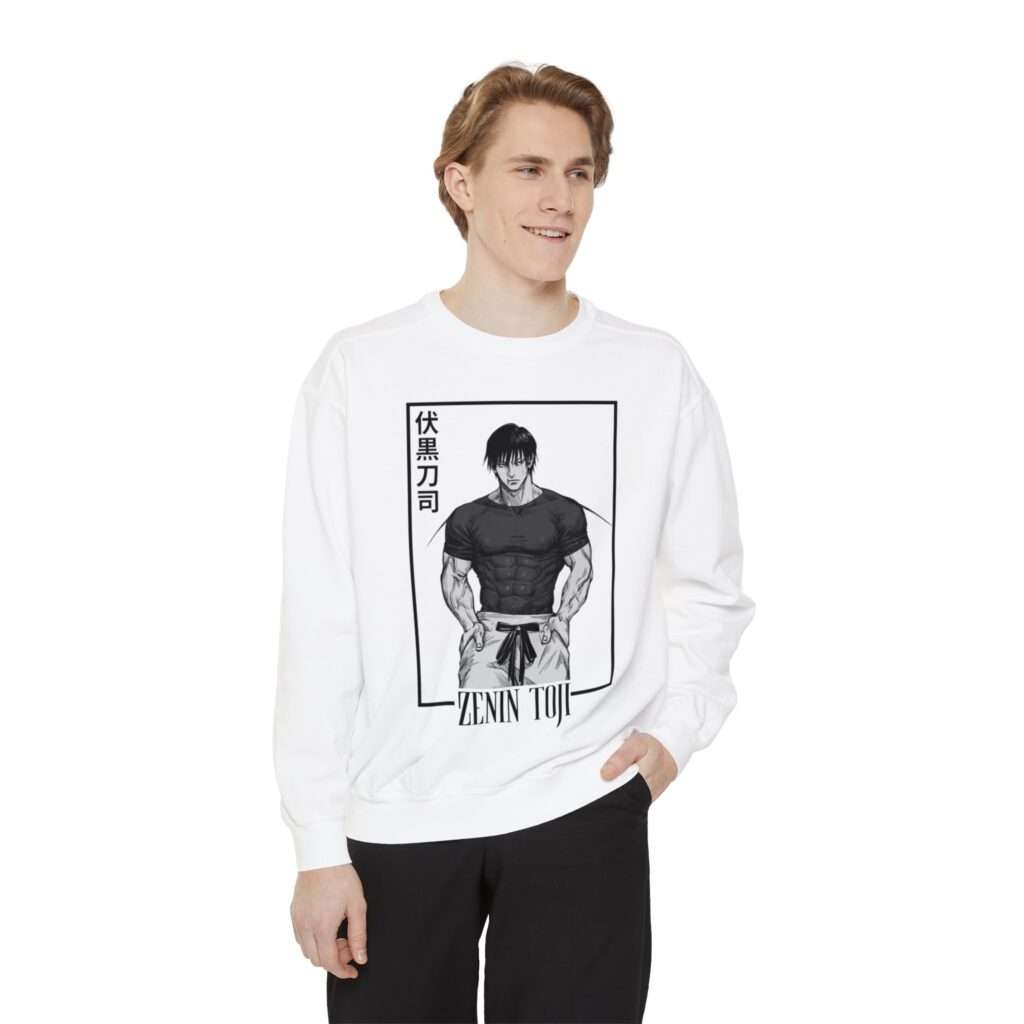 Read more about the article Zenin Toji Design Unisex Garment-Dyed Sweatshirt with Cool Design