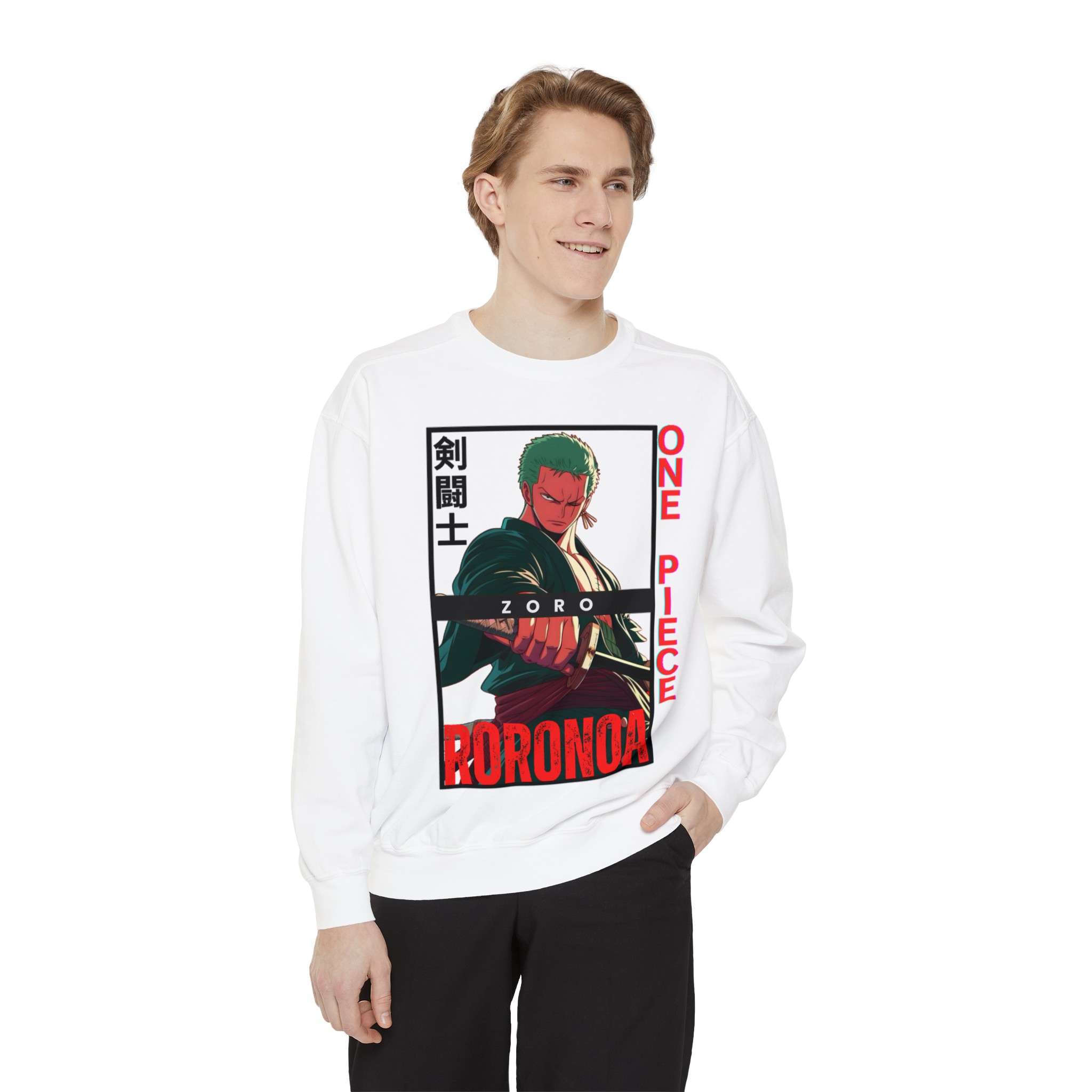 Roronoa Zoro Unisex Garment-Dyed Sweatshirt