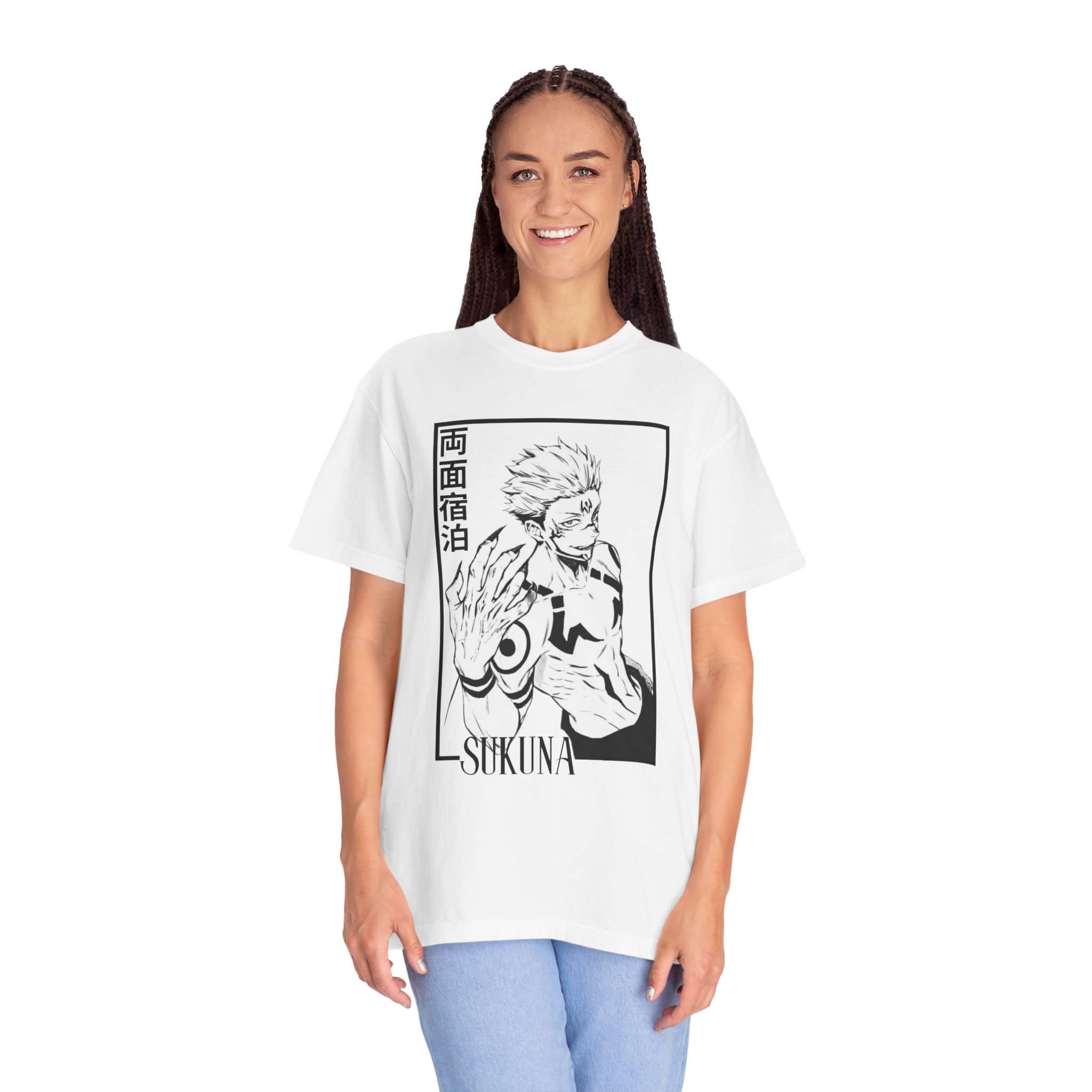 Sukuna Character Art Unisex Garment-Dyed T-Shirt