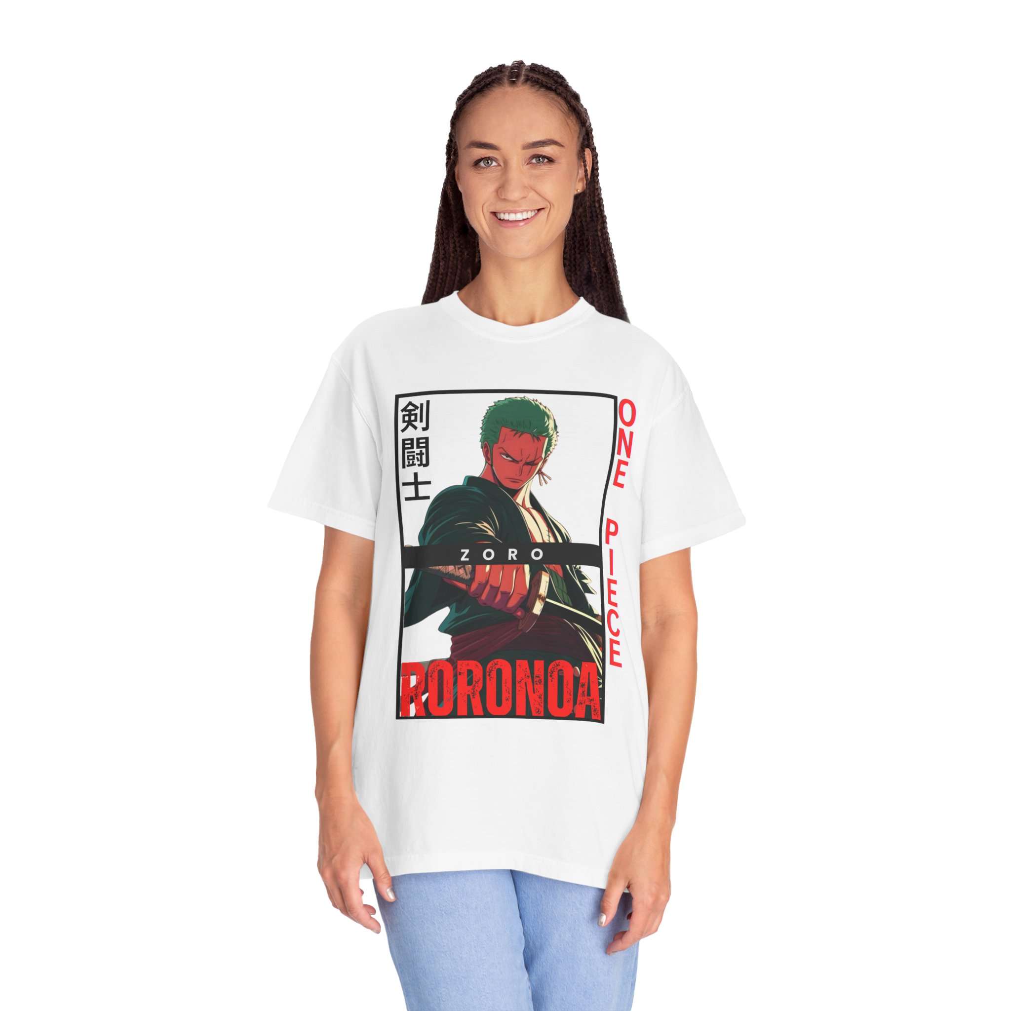 Roronoa Zoro Premium Unisex Garment-Dyed T-Shirt