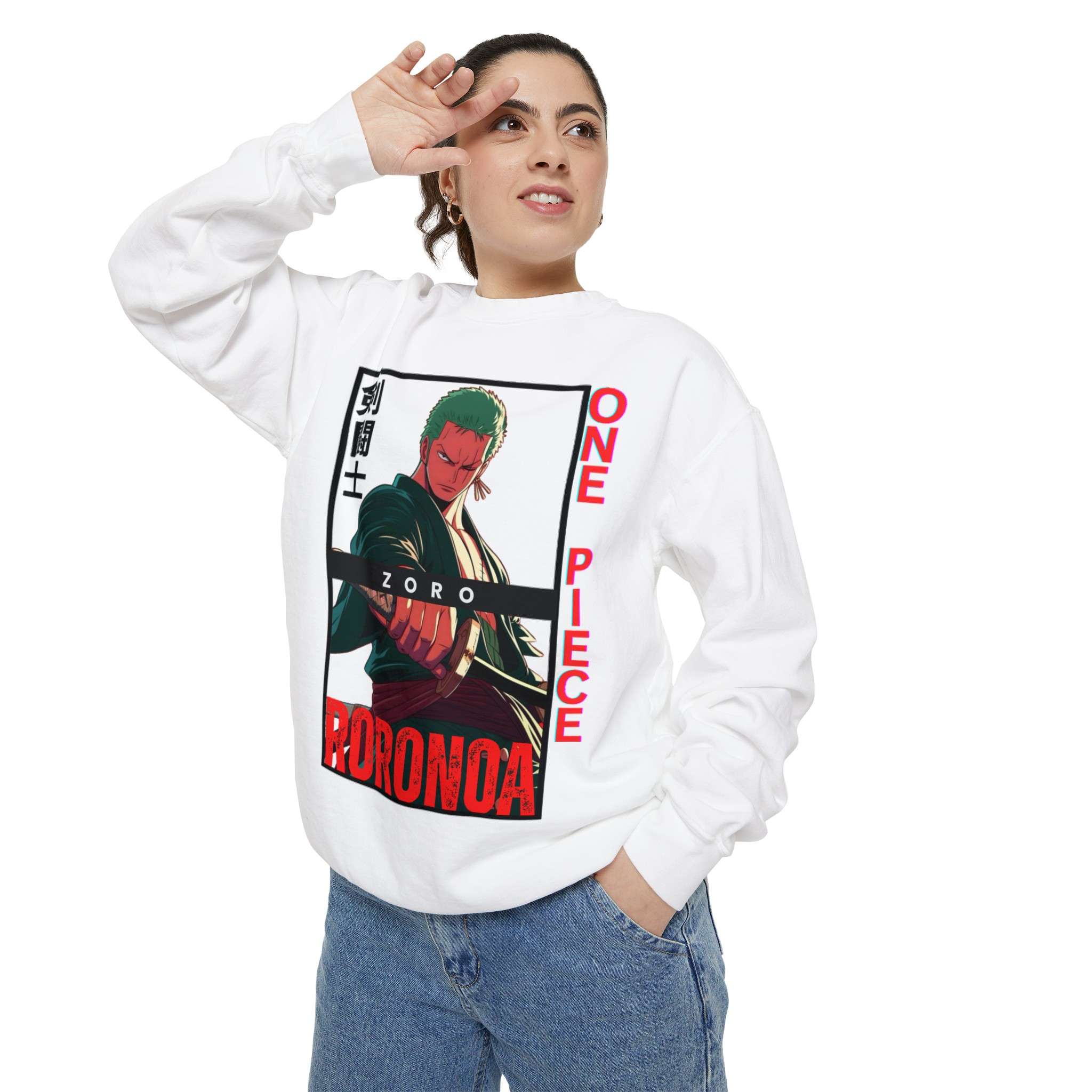 Roronoa Zoro Unisex Garment-Dyed Sweatshirt