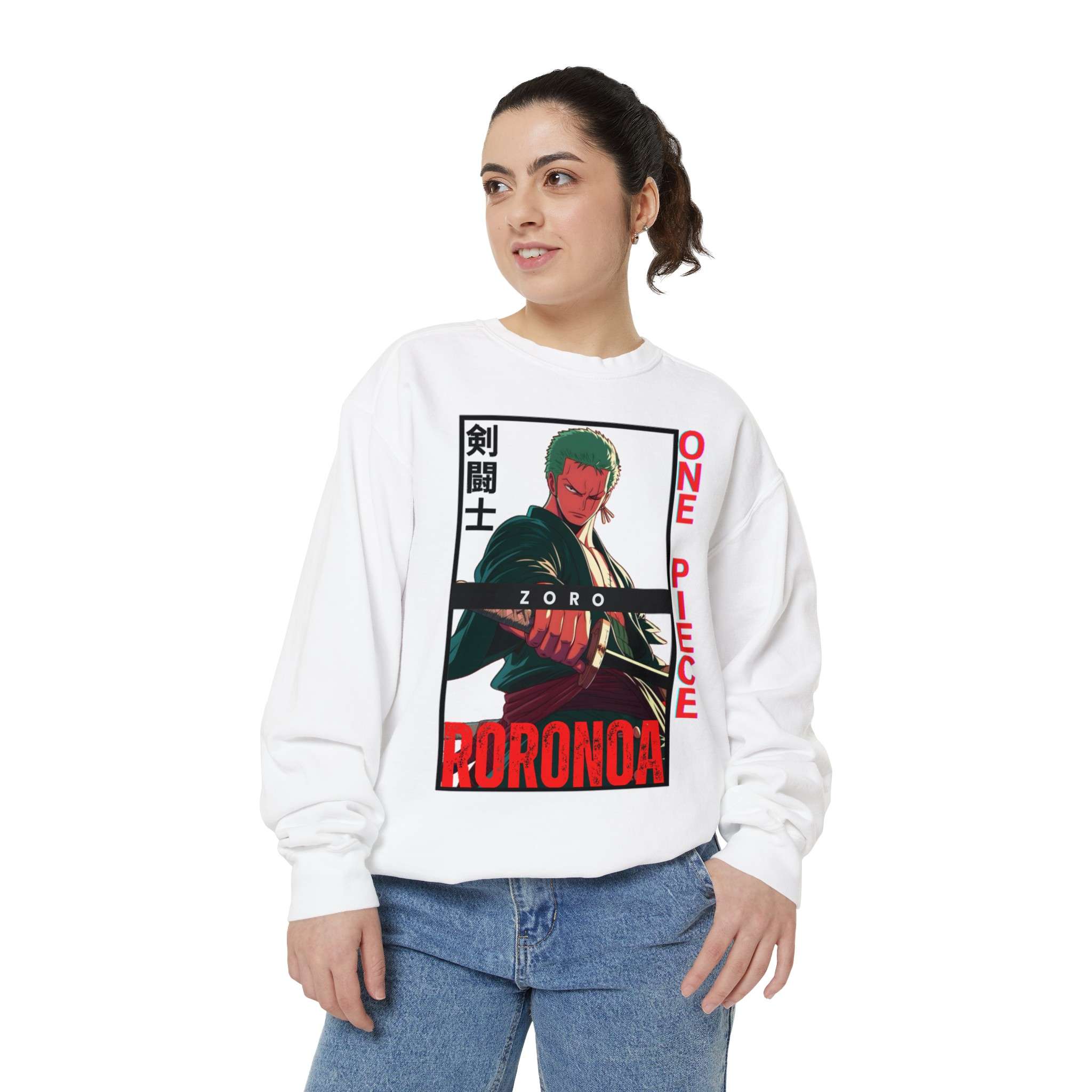 Roronoa Zoro Unisex Garment-Dyed Sweatshirt