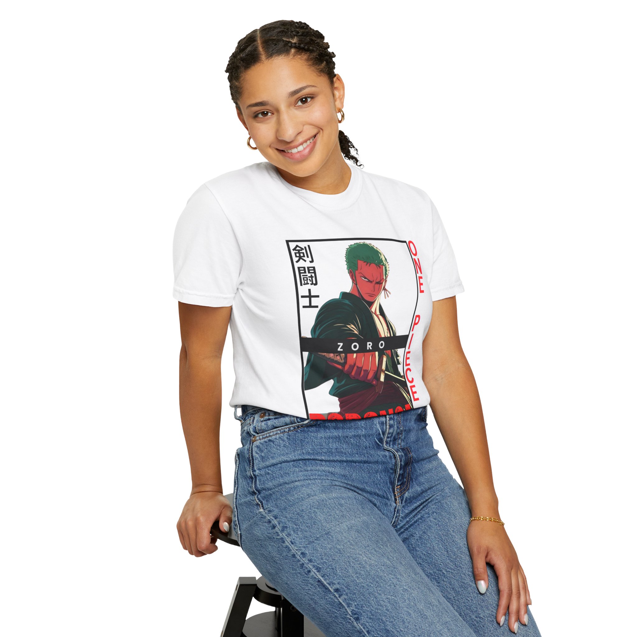 Roronoa Zoro Premium Unisex Garment-Dyed T-Shirt