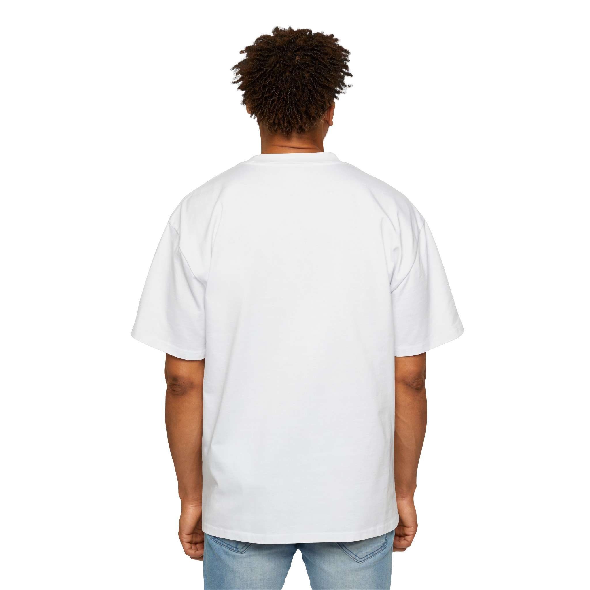 Men's Heavy Oversized Tee Featuring a Bold Sukuna Character Design