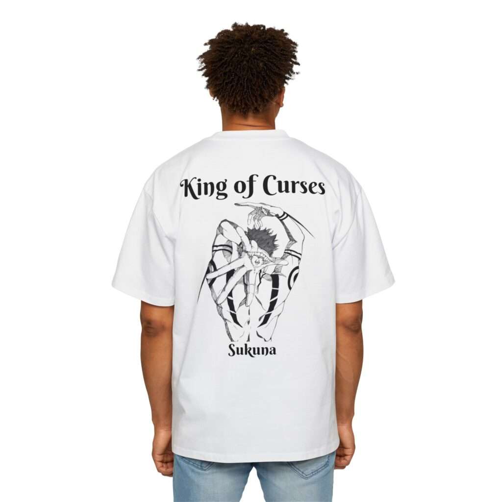 Read more about the article Stylish Ryomen Sukuna Character Men’s Heavy Oversized Tee with Cool Bold Font Design