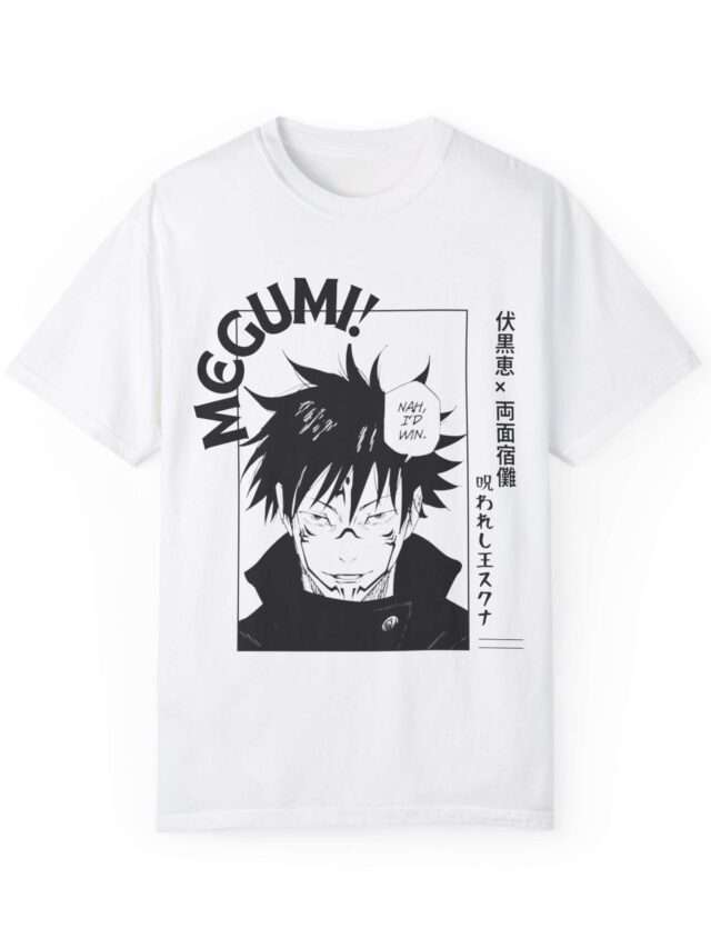 Read more about the article Stylish Megumi Fushiguro X Sukuna Design Men’s Heavy Oversized Tee – Premium Quality and Unique Artistry