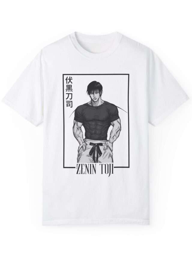 Read more about the article Zenin Toji ‘Unisex Garment-Dyed T-Shirt’ with Premium Design & Stylish Font