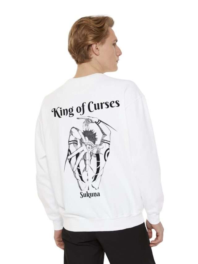 Read more about the article Unisex Garment-Dyed Sweatshirt with Stylish ‘Sukuna the King of Curses’ Design