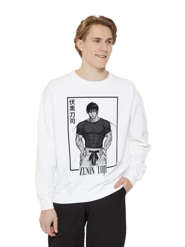 Read more about the article Zenin Toji Design Unisex Garment-Dyed Sweatshirt with Cool Design