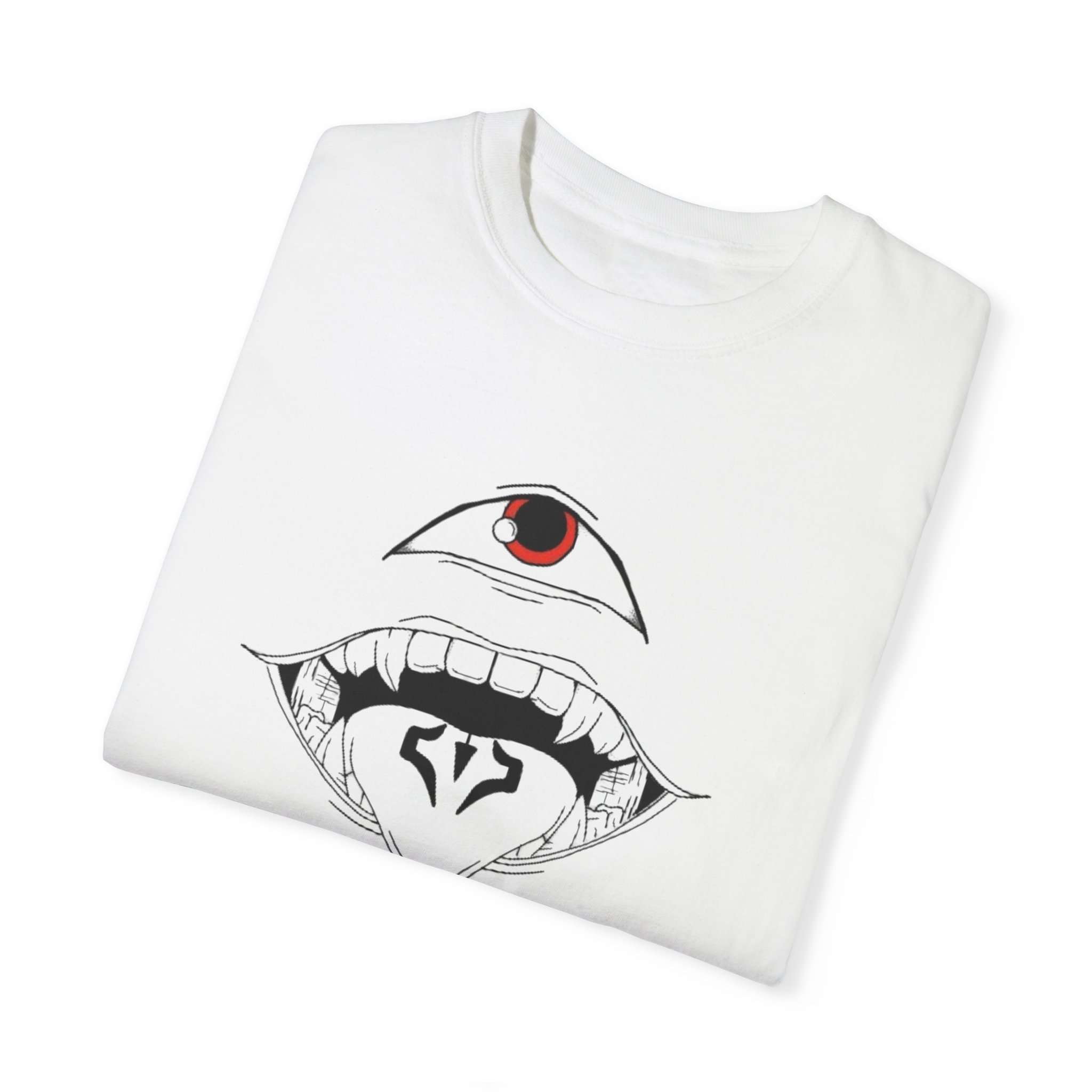 Sukuna Tongue & Eyes Art Unisex Garment-Dyed T-Shirt