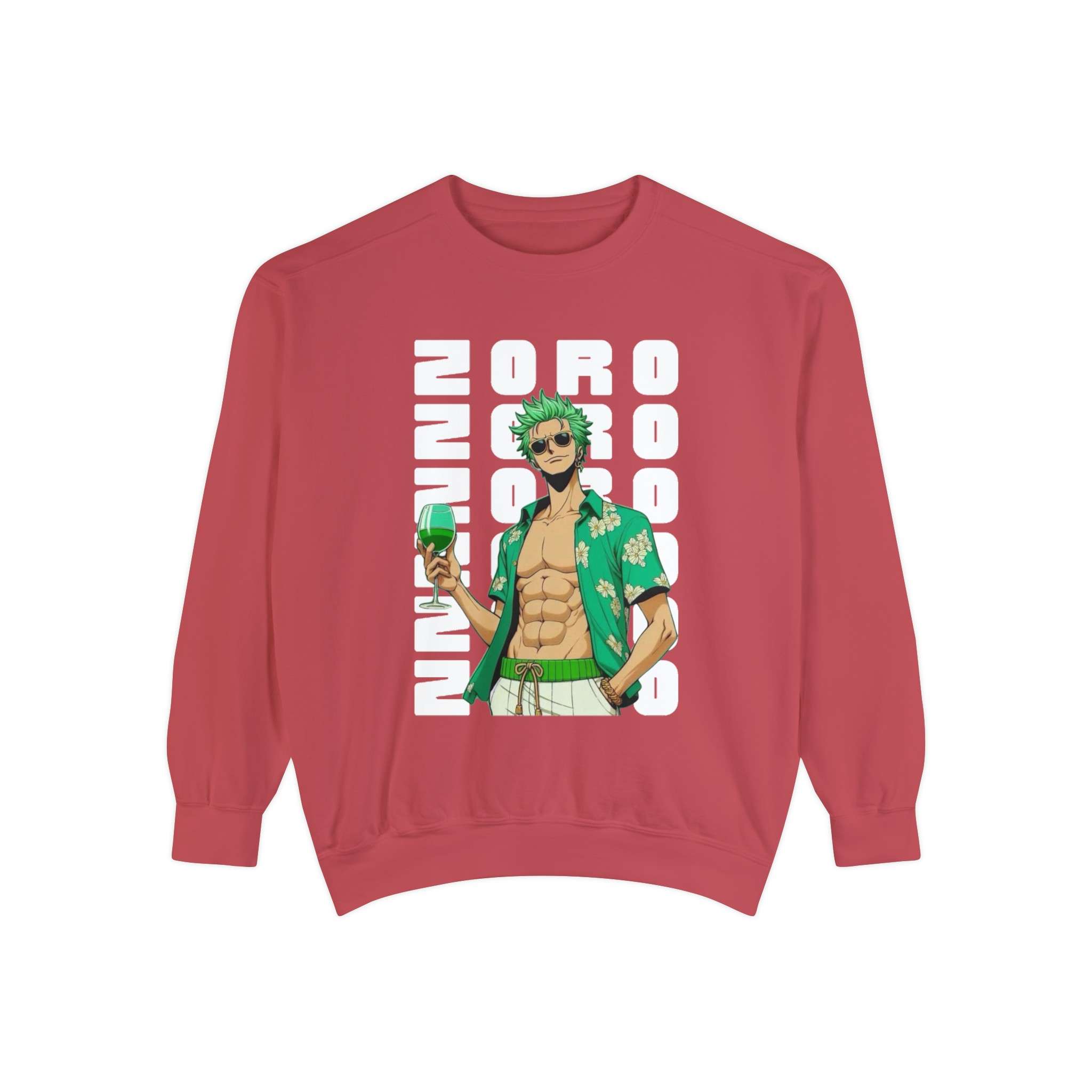 Epic Roronoa Zoro Design Unisex Garment-Dyed Sweatshirt