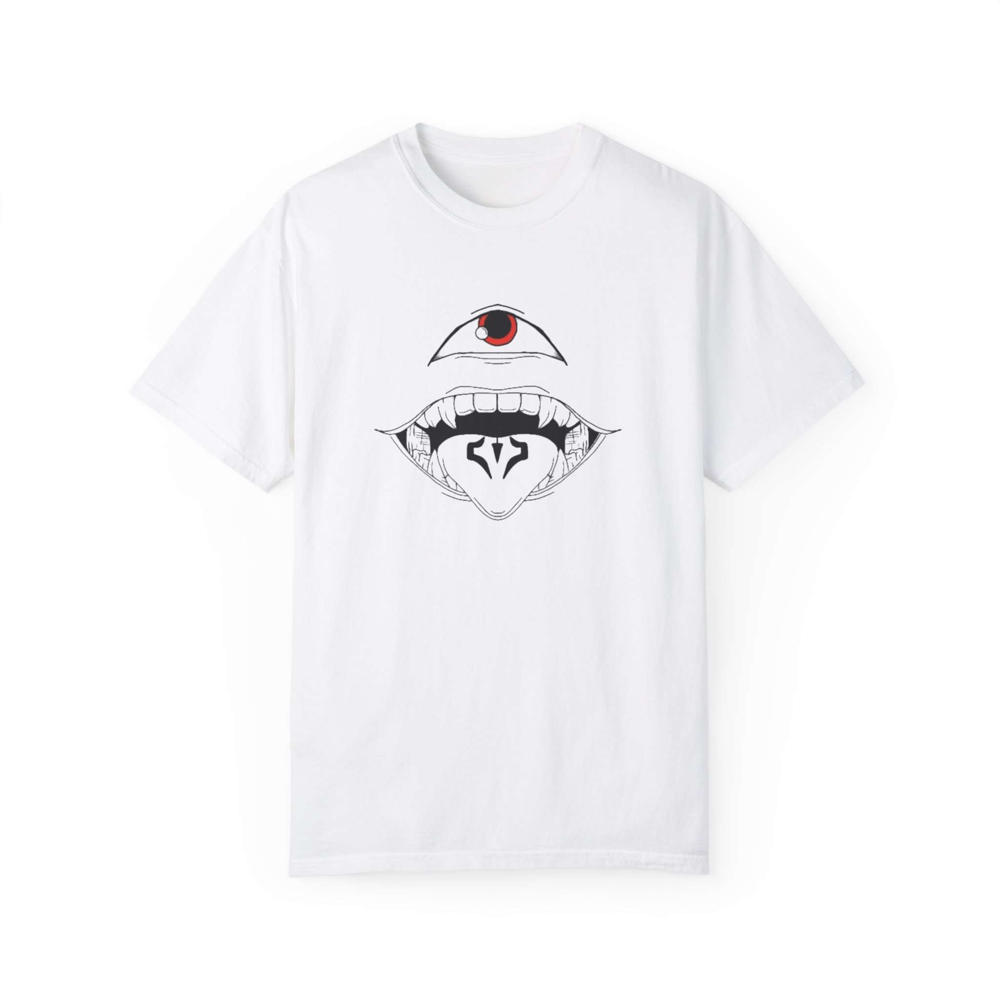 Sukuna Tongue & Eyes Art Unisex Garment-Dyed T-Shirt