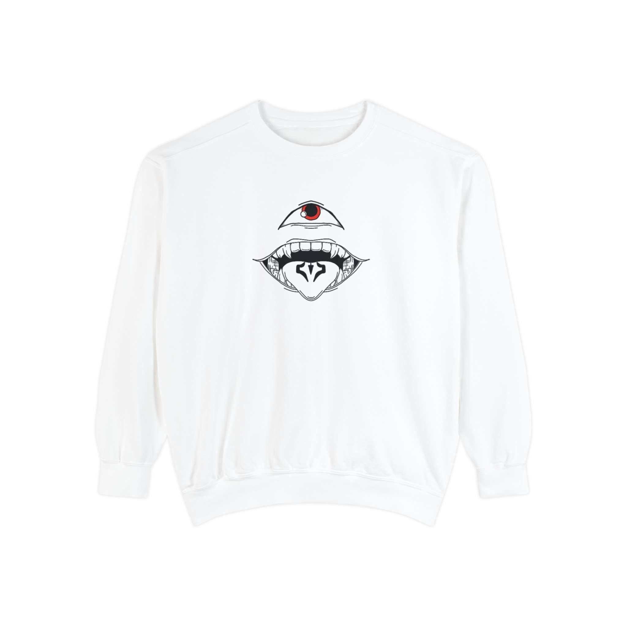 Sukuna Eyes & Tongue Unisex Garment-Dyed Sweatshirt