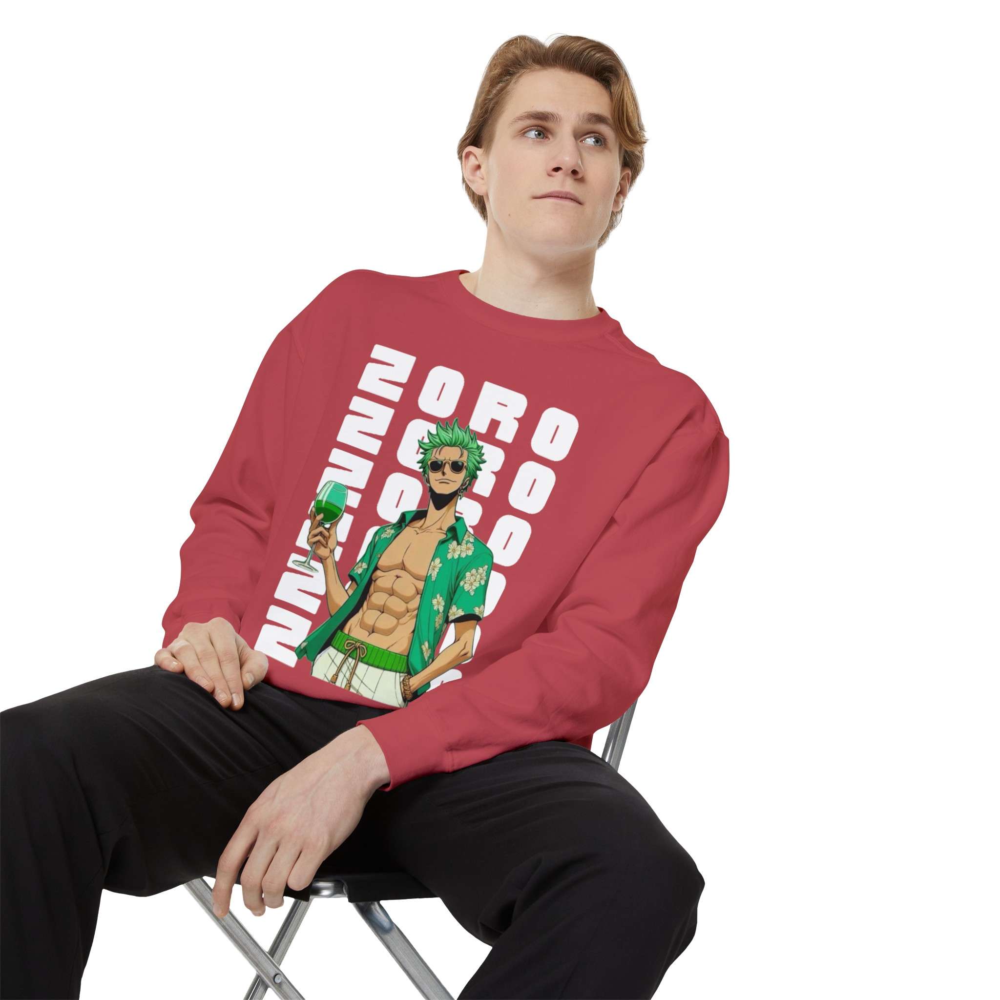 Epic Roronoa Zoro Design Unisex Garment-Dyed Sweatshirt