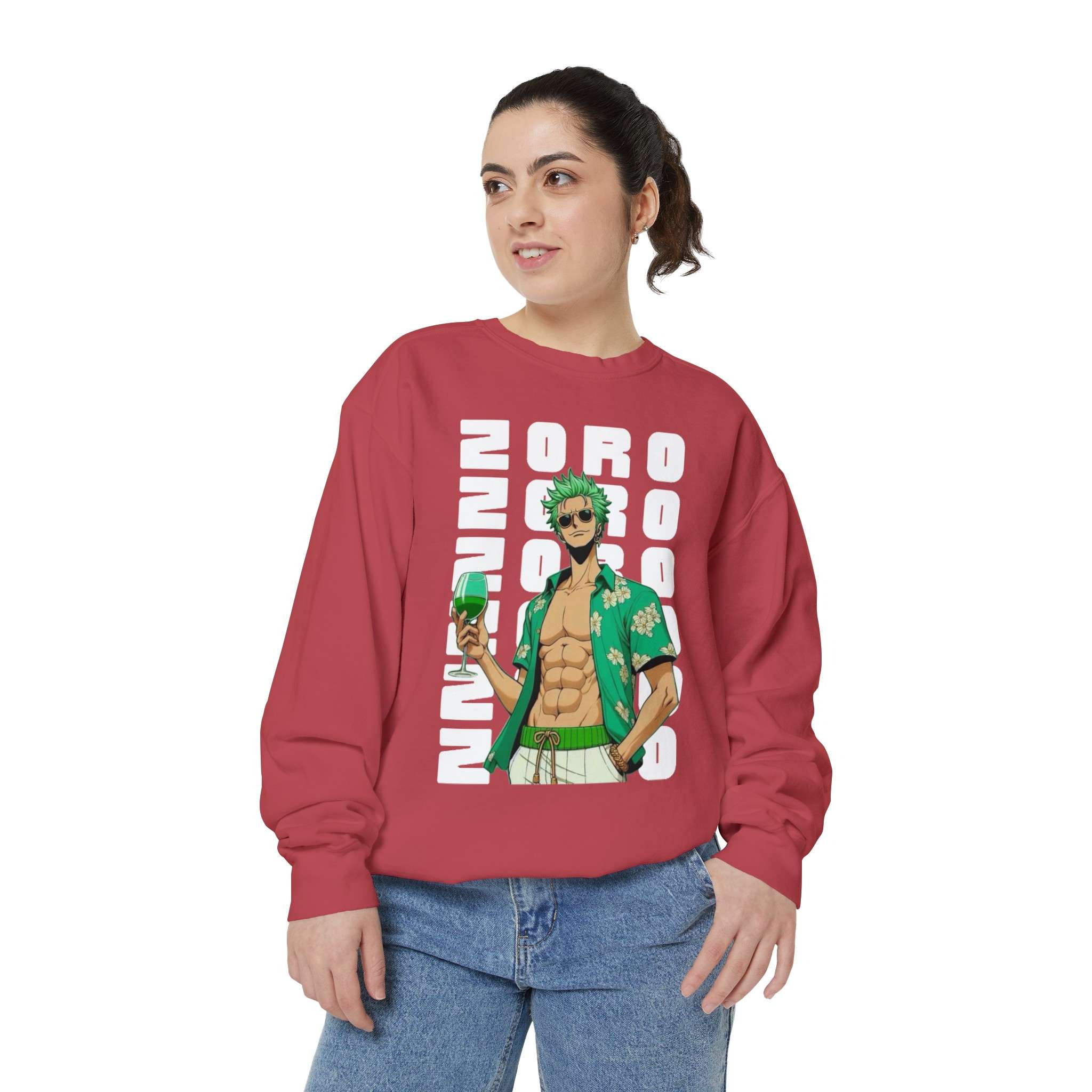 Epic Roronoa Zoro Design Unisex Garment-Dyed Sweatshirt