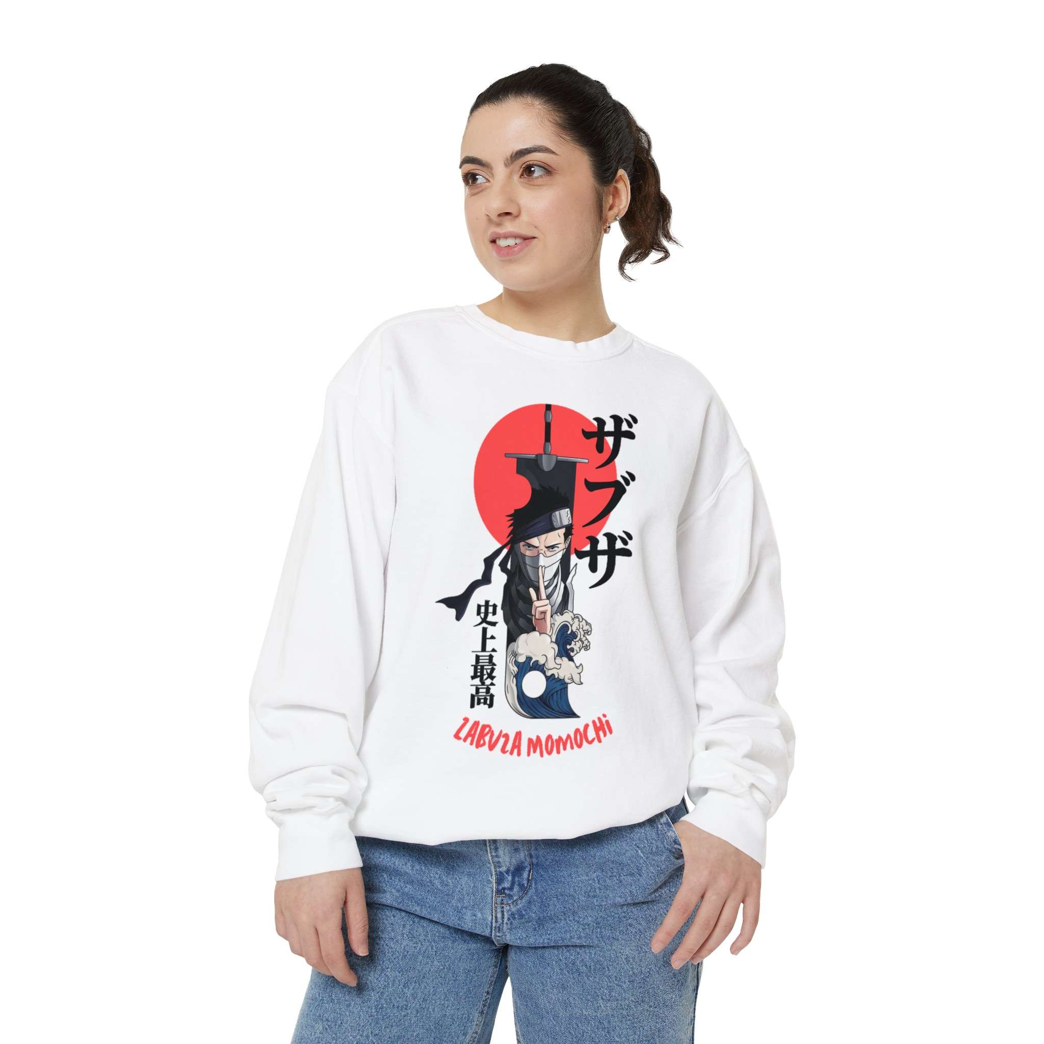 Zabuza Momochi Japanese Style Unisex Garment-Dyed Sweatshirt