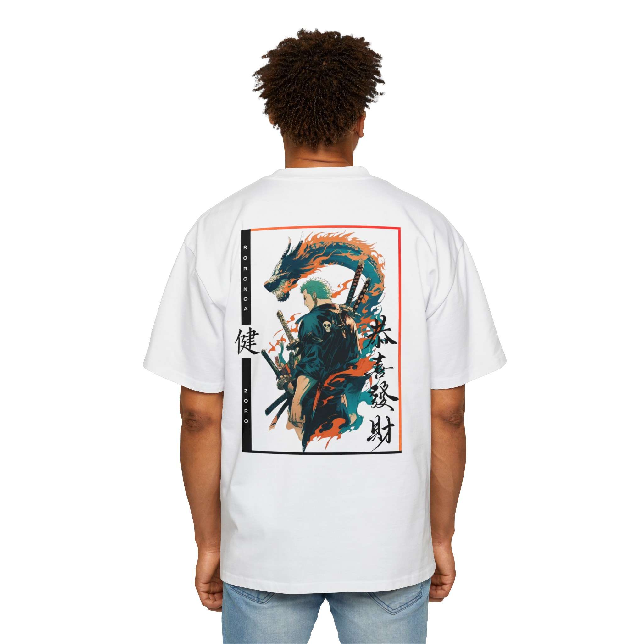 Roronoa Zoro Legendary Artwork Men's Heavy Oversized Tee